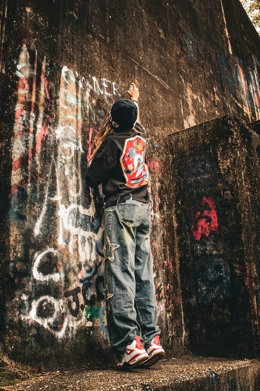 F U 2x Black boxy tee