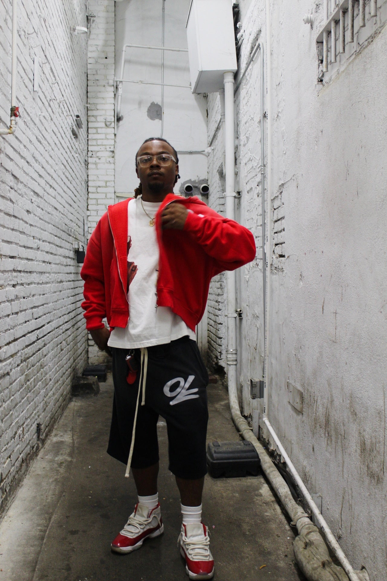 OL Shorts Oversized (Bleached)