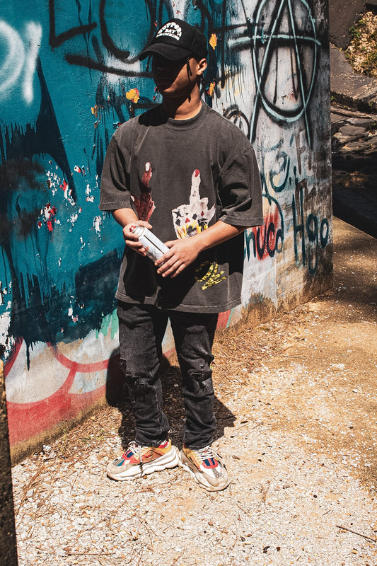 F U 2x Grey Boxy tee