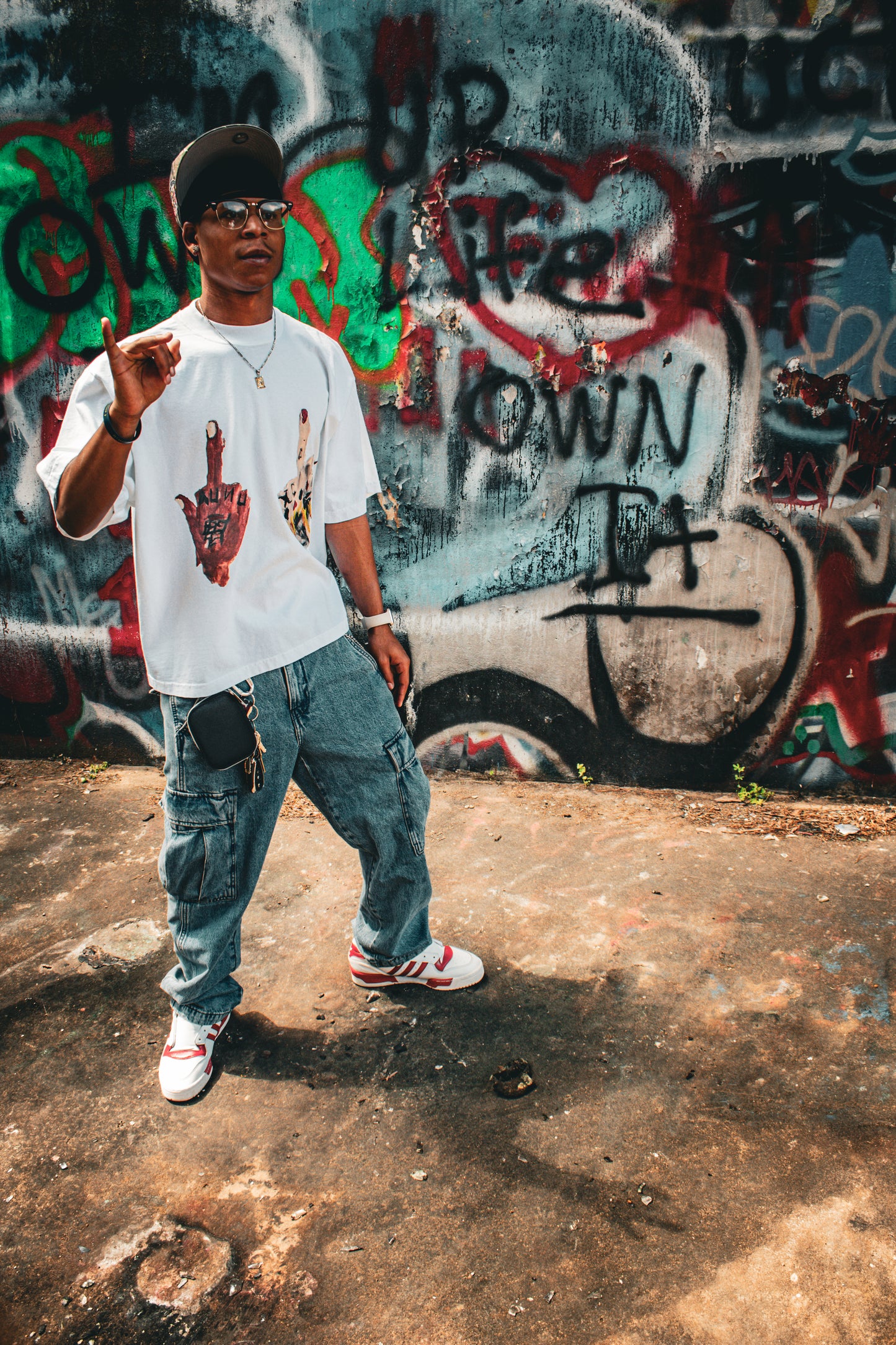 F U 2x White boxy tee