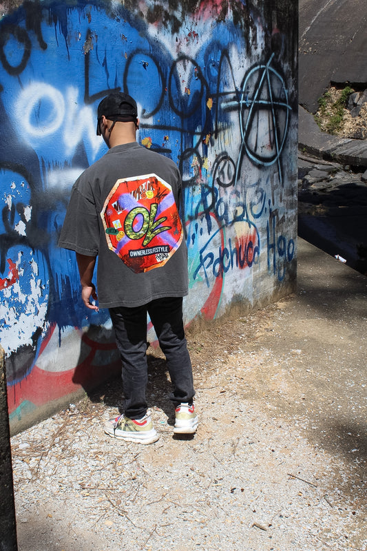 F U 2x Grey Boxy tee