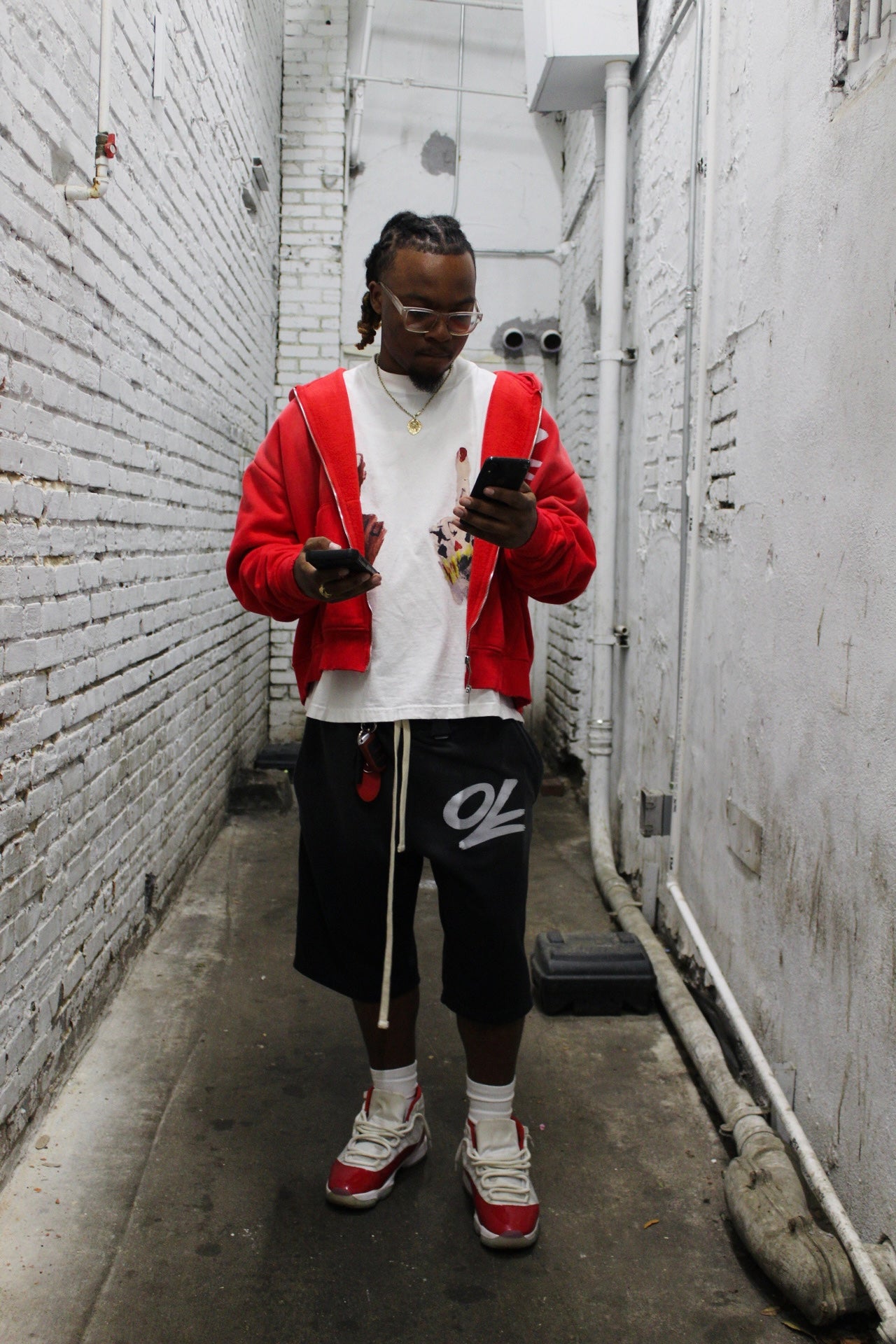 OL Shorts Oversized (Bleached)