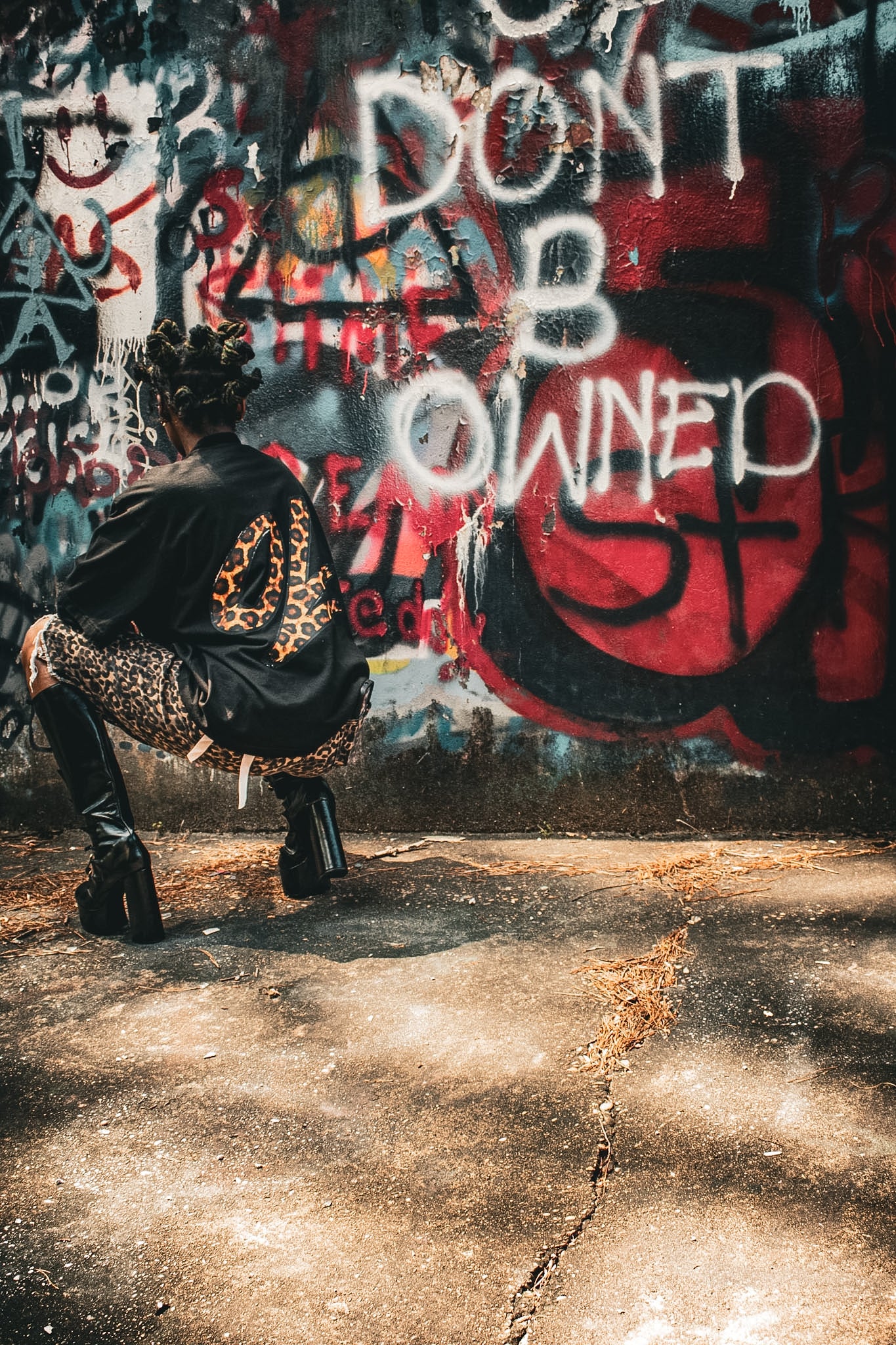 No Excuses Black boxy tee